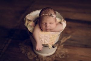Adelaide Newborn photographer photo of a newborn baby.