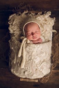 Adelaide Newborn photographer photo of a newborn baby.