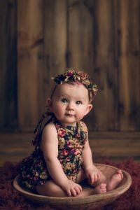 Adelaide Newborn photographer photo of a 6 month old baby.