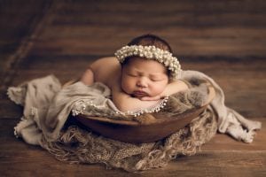 Adelaide Newborn photography photo of a newborn baby girl.