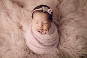 Adelaide Newborn photography photo of a newborn baby girl.