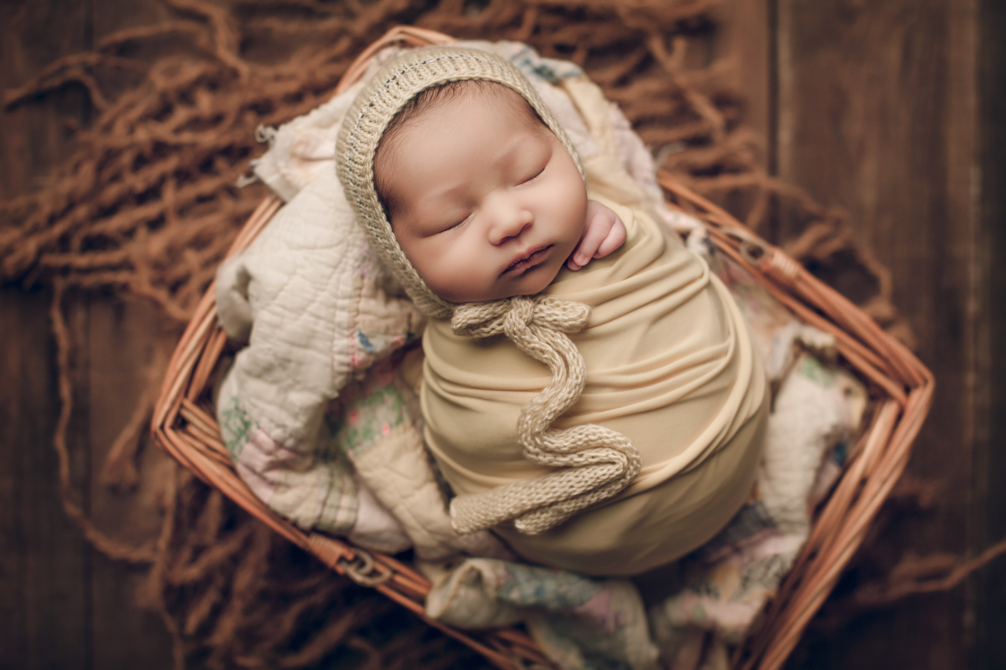 Adelaide Newborn photography photo of a newborn baby girl.