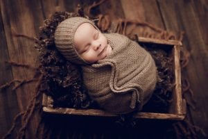 Adelaide newborn baby photographer's photo of a newborn baby.