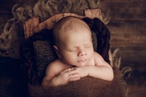 Adelaide newborn baby photographer's photo of a newborn baby.
