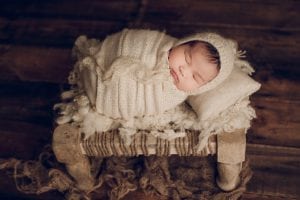 Adelaide newborn baby photographer's photo of a newborn baby.