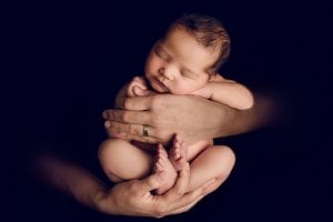 Adelaide newborn baby photographer's photo of a newborn baby.