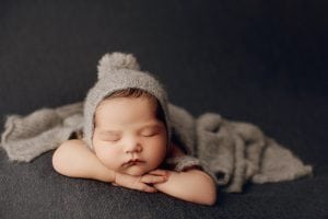 Adelaide newborn baby photographer's photo of a newborn baby.