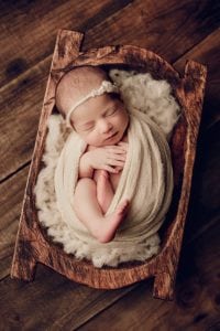 Adelaide newborn baby photographer's photo of a newborn baby.
