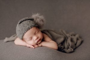 Adelaide newborn baby photographer's photo of a newborn baby boy.