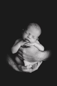 Adelaide newborn baby photographer's photo of a newborn baby boy.