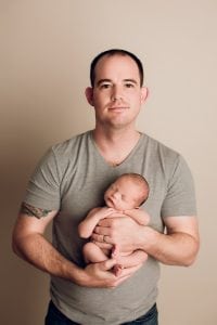 Adelaide newborn baby photographer's photo of a newborn baby boy.