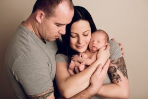 Adelaide newborn baby photographer's photo of a newborn baby boy.
