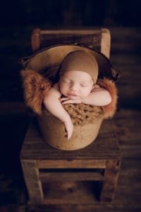 Adelaide newborn baby photographer's photo of a newborn baby boy.