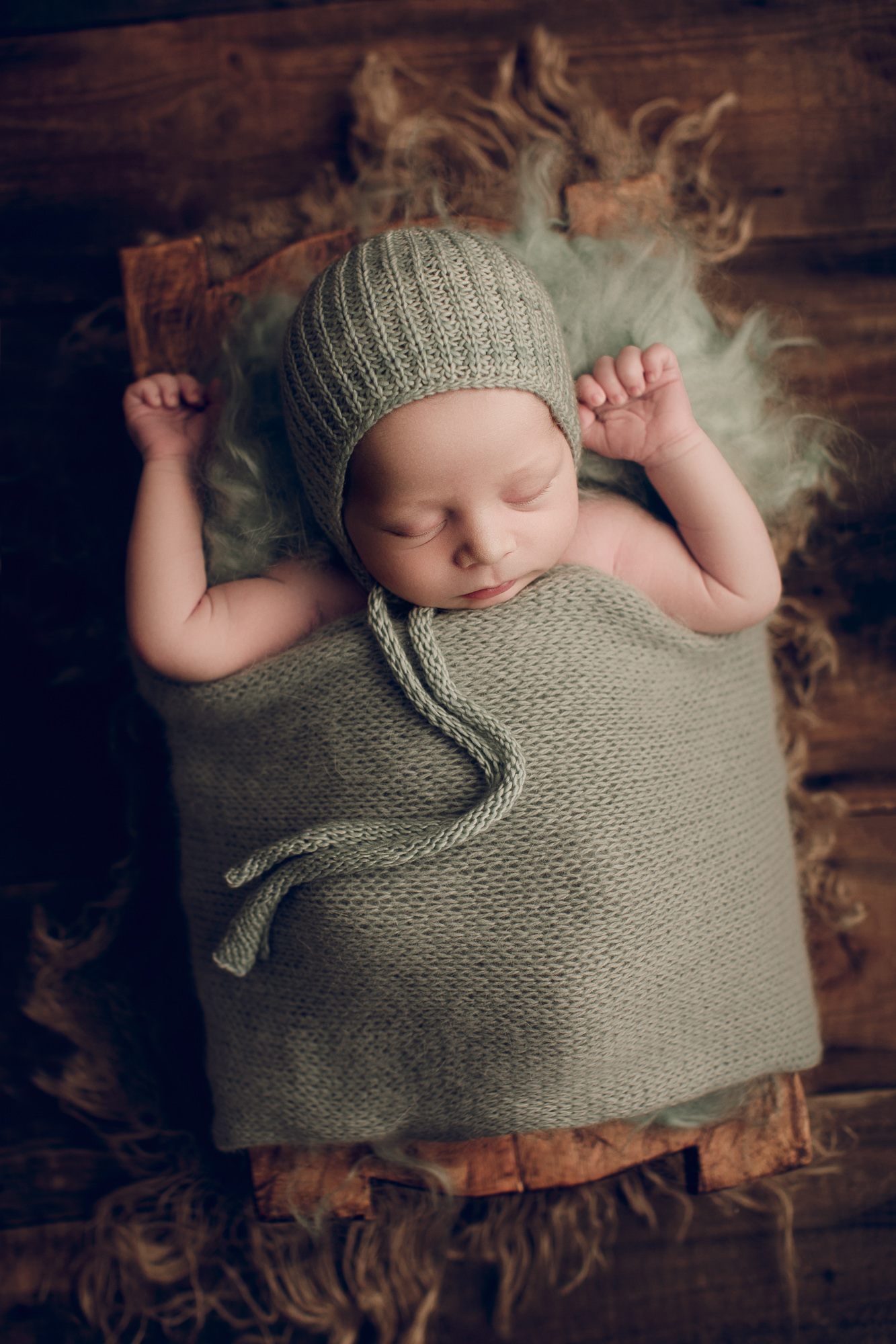 Adelaide newborn baby photographer's photo of a newborn baby boy.