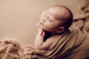 Adelaide newborn baby photographer's photo of a newborn baby boy.