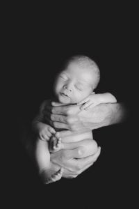 Adelaide newborn baby photographer's photo of a newborn baby boy.