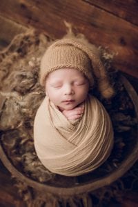Adelaide newborn baby photographer's photo of a newborn baby boy.