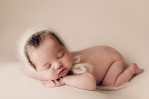 Adelaide newborn baby photographer's photo of a newborn baby girl.