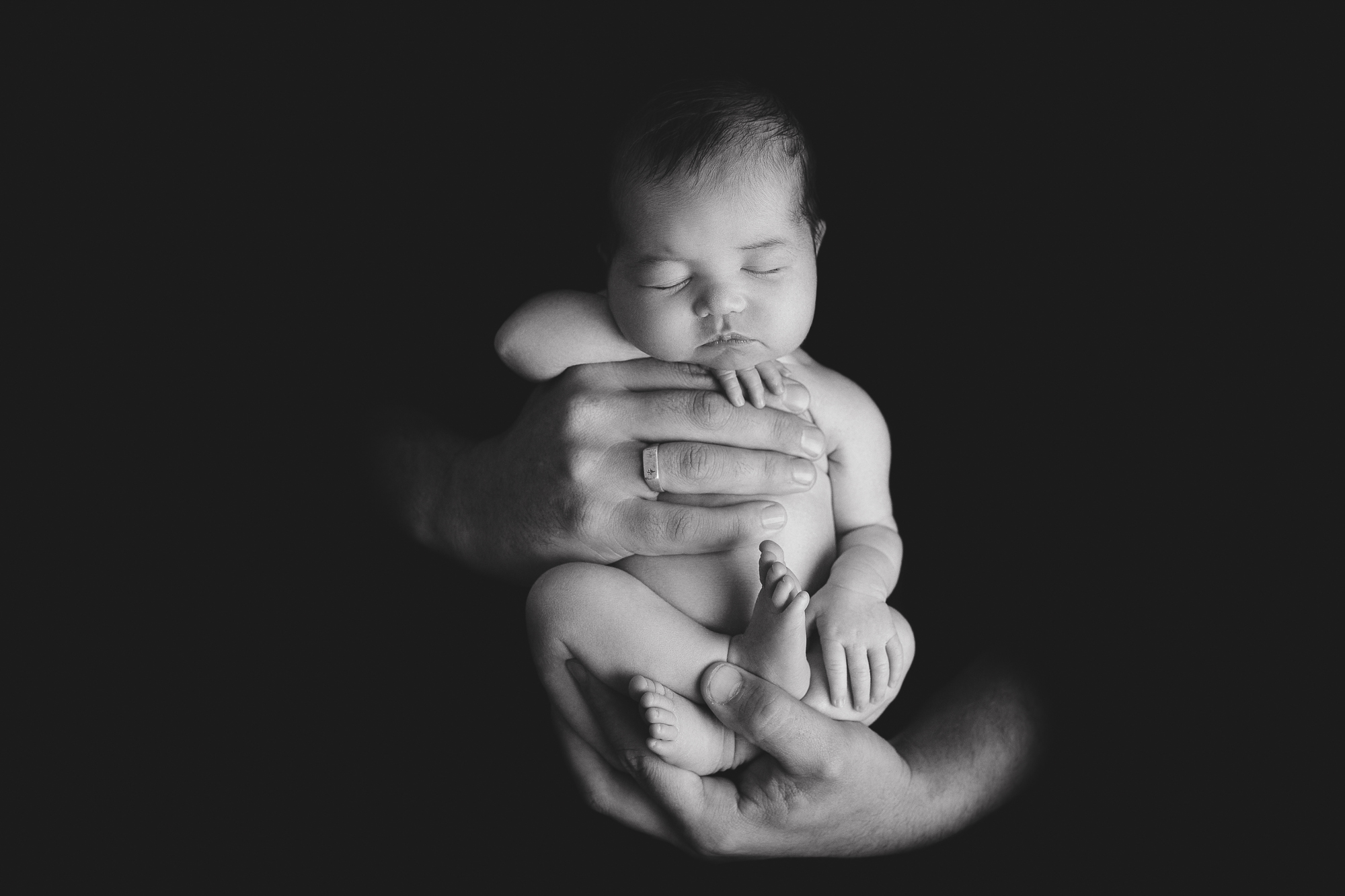 Adelaide newborn baby photographer's photo of a newborn baby girl.