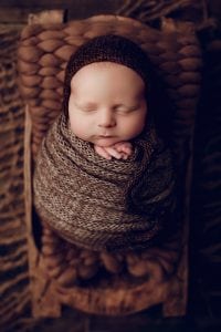 Adelaide newborn baby photographer's photo of a newborn baby boy.