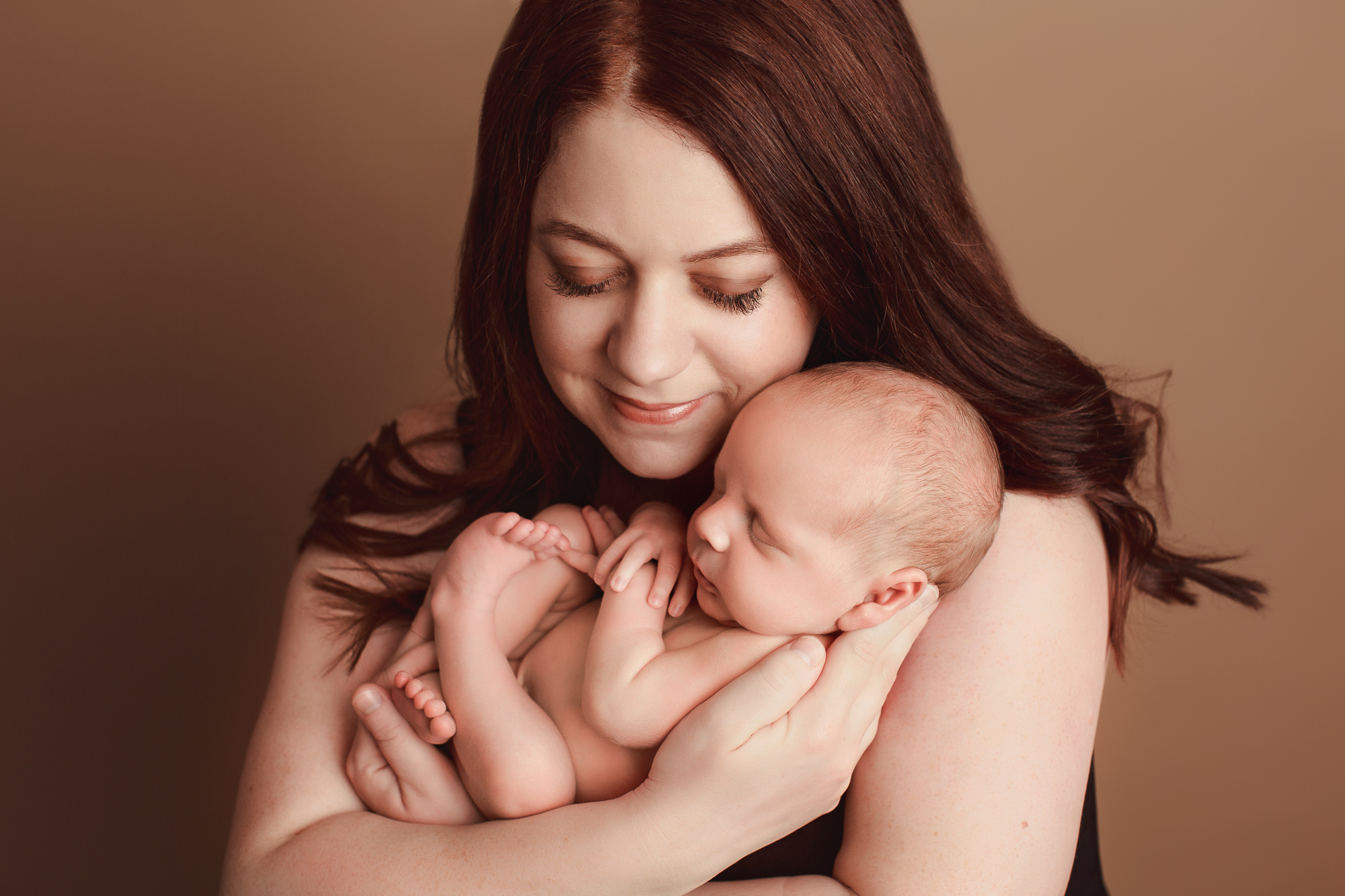 Adelaide newborn baby photographer's photo of a newborn baby boy.
