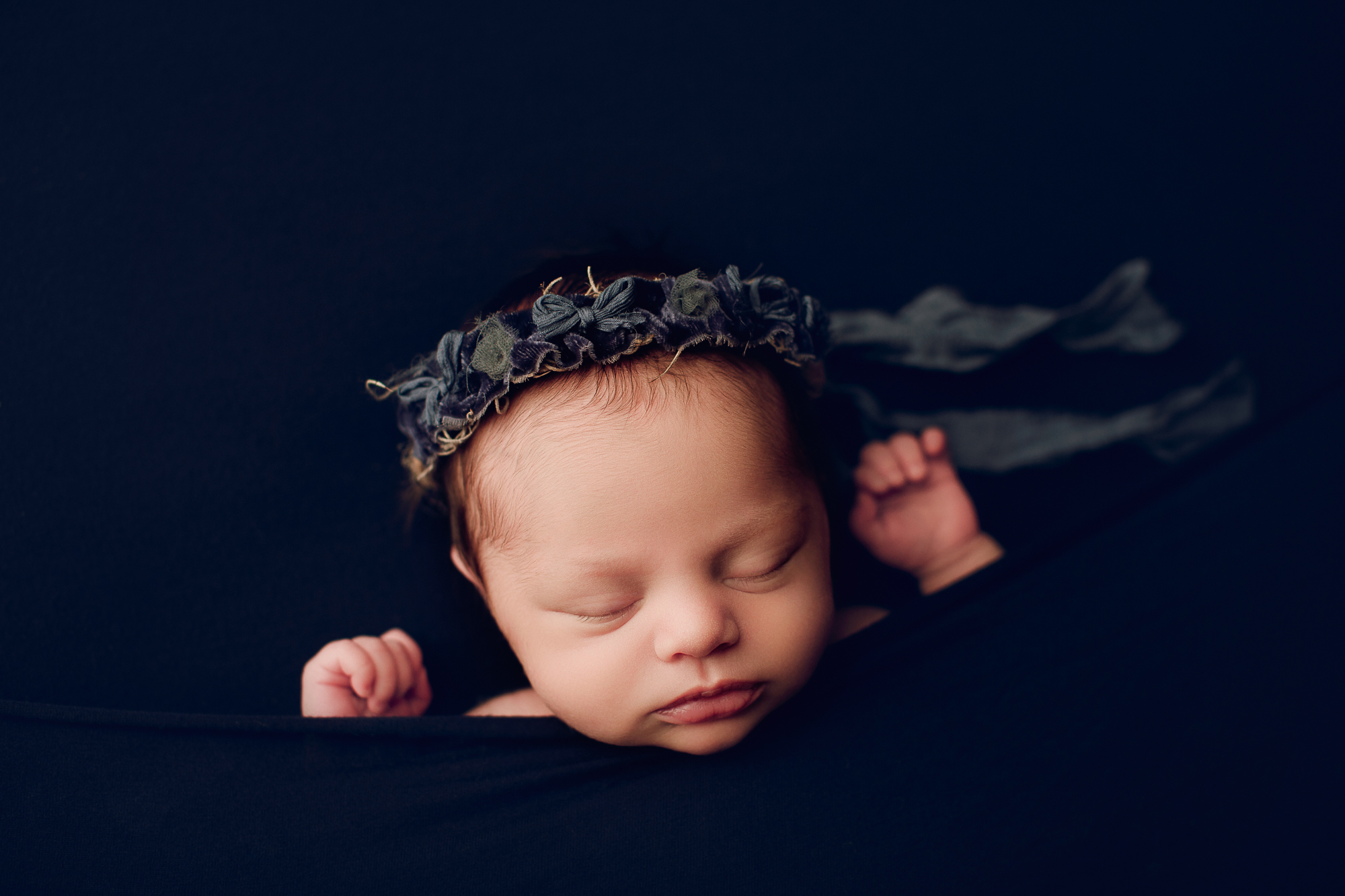 Adelaide newborn baby photographer's photo of a newborn baby girl.