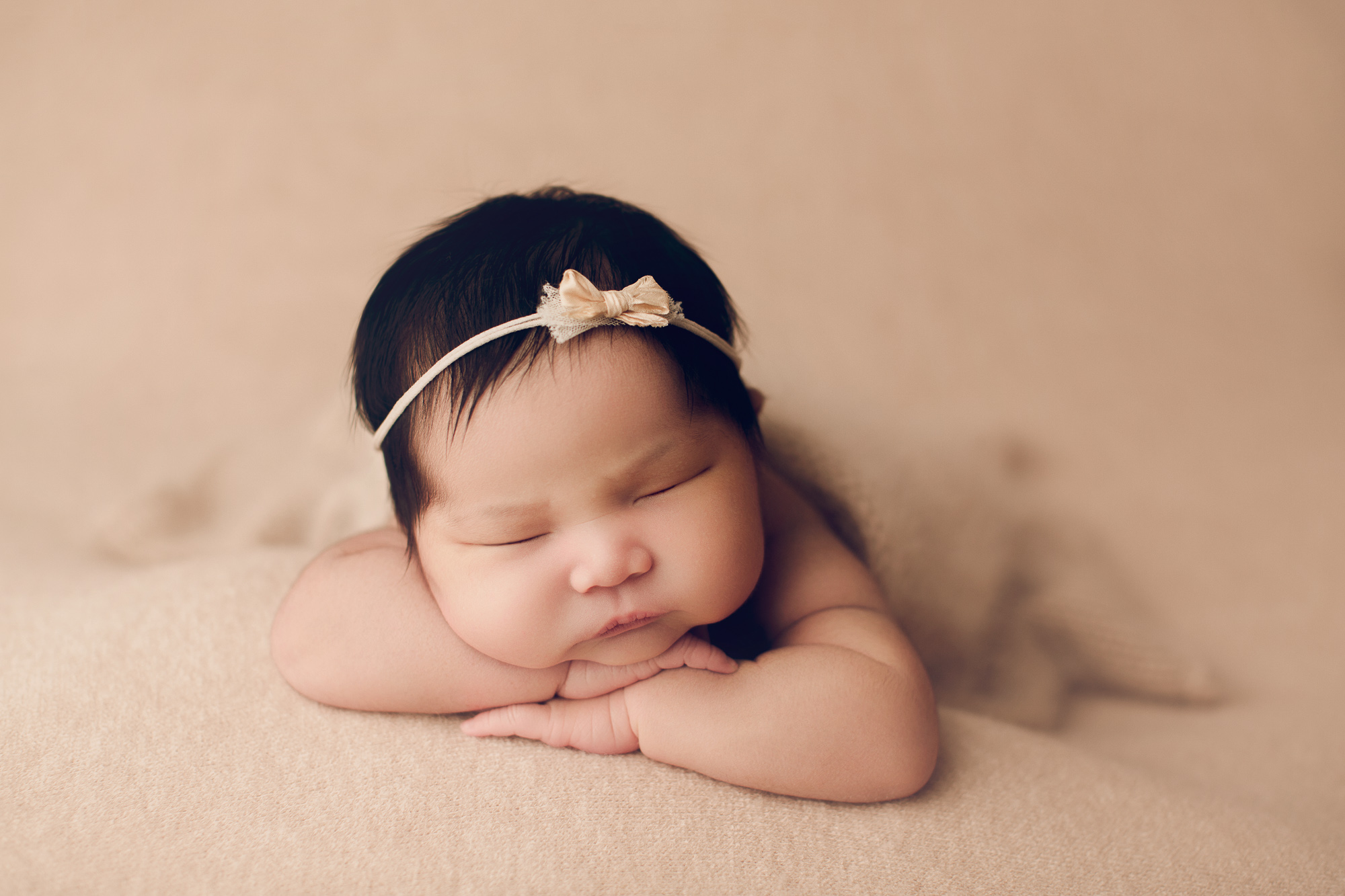 Adelaide newborn baby photographer's photo of a newborn baby girl.