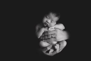 Adelaide newborn baby photographer's photo of a newborn baby girl.