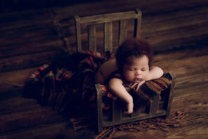 Adelaide newborn baby photographer's photo of a newborn baby girl.