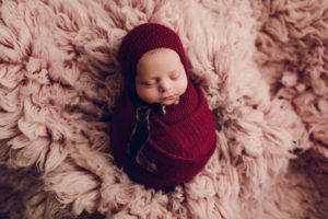 Adelaide newborn baby photographer's photo of a newborn baby girl.