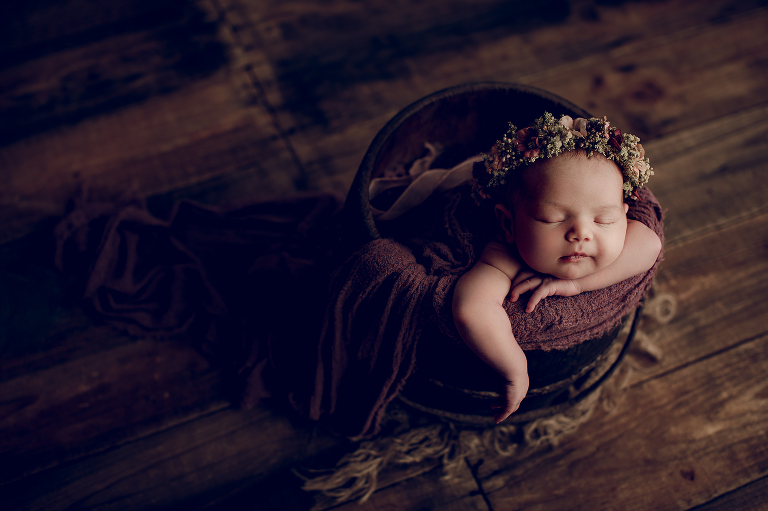 Adelaide newborn baby photographer's photo of a newborn baby.
