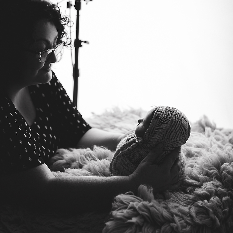 Megan Macdonald in her Adelaide newborn photography studio