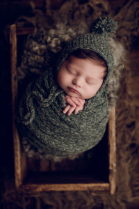 Adelaide newborn baby photographer's photo of a newborn baby boy.