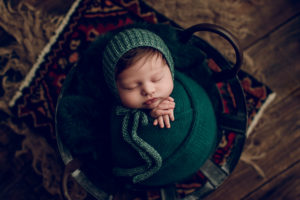 Adelaide newborn baby photographer's photo of a newborn baby boy.
