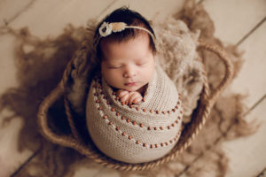 Adelaide newborn baby photographer's photo of a newborn baby girl.