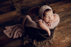 Adelaide newborn baby photographer's photo of a newborn baby girl.