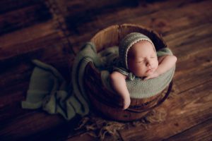 Adelaide newborn baby photographer's photo of a newborn baby girl.